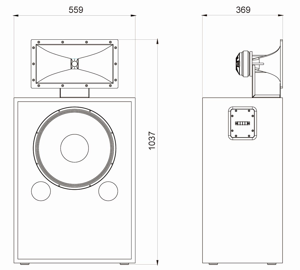 Luxury Cinema Main Speaker Cabinet — FC215H Supreme series