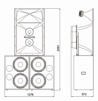 Luxury Cinema Main Speaker Cabinet — FC615T Supreme Series